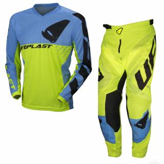 UFO Division Neon Yellow Motocross Kit Combo