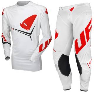 UFO Slim Egon White Motocross Kit Combo
