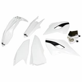 UFO Plastic Kit Husqvarna TE-TX FE White