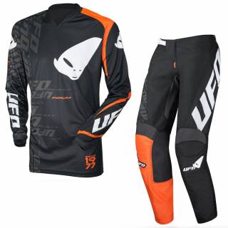 UFO Indium Black Motocross Kit Combo
