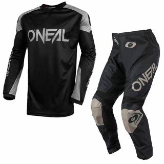 ONeal Matrix Ridewear Black Grey Motocross Kit Combo