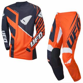 UFO Vanadium Blue Neon Red Motocross Kit Combo