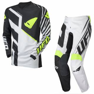 UFO Vanadium Black White Motocross Kit Combo