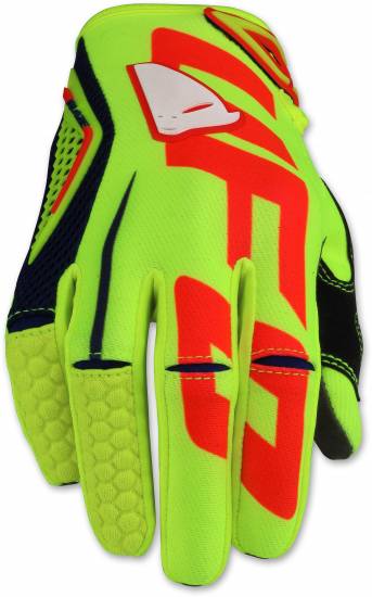 All Sizes UFO Draft Motocross Race Gloves White Blue Red Neon Yellow 