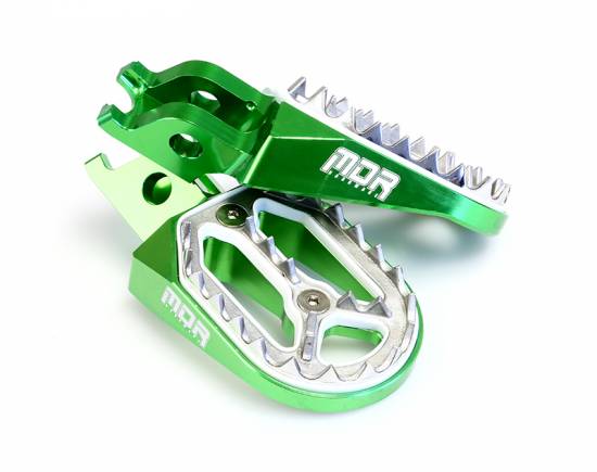 Kawasaki KX 250 2005-2007 Wide Foot Peg Foot Rest Pro Bite MDR Hardware Blue 