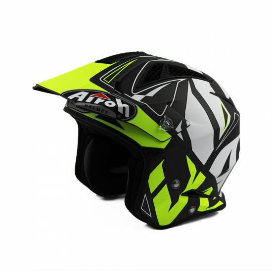 NEW 2019 AIROH TRRS CONVERT TRIALS HELMET CHEAPEST ON ALL SIZES YELLOW 