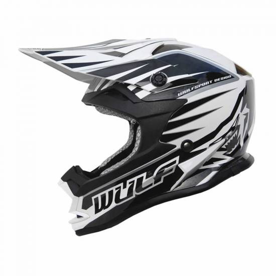 Wulfsport Kids Advance Black Motocross Helmet MD Racing Products