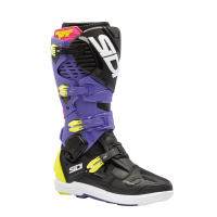 Sidi Crossfire 3 SRS Off-Road MX Boots - Violet Black/Fluo Yellow