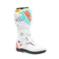 Crossfire 3 SRS MX Boots - White Fluo Mint Coral 