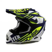 ONeal 2 Series Spyde 2.0 Blue White Neon Yellow Motocross Helmet