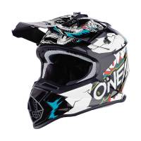 ONeal Kids 2SRS Villain 2.0 White Motocross Helmet