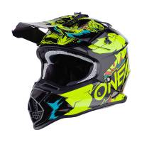 ONeal Kids 2SRS Villain 2.0 Neon Yellow Motocross Helmet