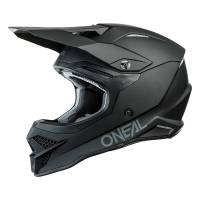 ONeal 3 Series Solid Black Motocross Helmet
