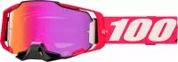 100% Armega Goggles Kloug - HIPER Dark Red Mirror Lens