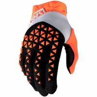 100% Airmatic Orange Black Motocross Gloves