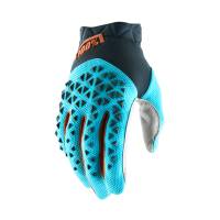 100% Airmatic Steel Grey Ice Blue Bronze Motocross Gloves
