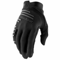 100% R-Core Black Motocross Gloves