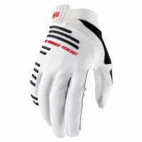 100% R-Core Silver Motocross Gloves