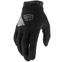100% Ridecamp Black Motocross Gloves