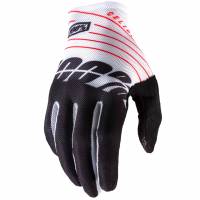 100% Celium Black White Motocross Gloves