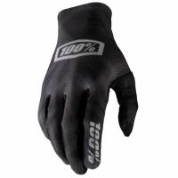 100% Celium Black Silver Motocross Gloves