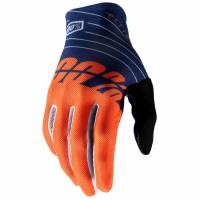 100% Celium Navy Orange Motocross Gloves