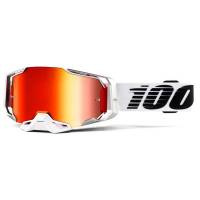 100% Armega Lightsaber Red Mirror Lens Motocross Goggles