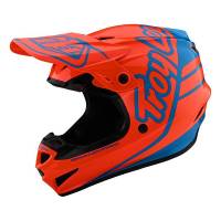 Troy Lee Designs Kids GP Silhouette Orange Cyan Motocross Helmet