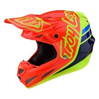 Troy Lee Designs SE4 Composite Silhouette Orange Yellow Motocross Helmet