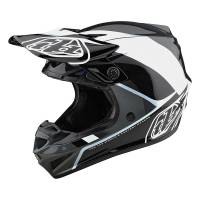 Troy Lee Designs SE4 Polyacrylite Beta Silver Motocross Helmet