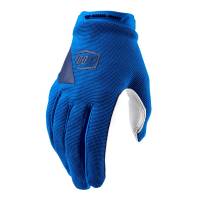 100% Ridecamp Blue Women's Motocross Gloves