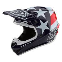 Troy Lee Designs Kids SE4 Polyacrylite Freedom Red White Motocross Helmet
