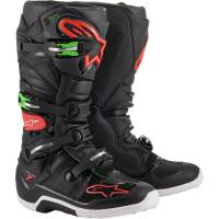 Alpinestars Tech 7 Black Red Green Motocross Boots