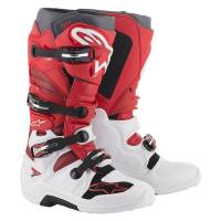 Alpinestars Tech 7 Red White Burgundy Motocross Boots