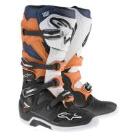 Alpinestars Tech 7 Orange White Blue Motocross Boots