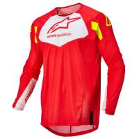 Alpinestars Techstar Factory Red Fluo White Yellow Fluo Motocross Jersey