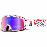 100% Barstow Classic Death Spray Red Blue Mirror Lens Motocross Goggles