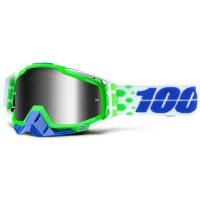 100% Racecraft Alchemy Silver Mirror Lens Motocross Goggles