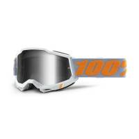 100% Accuri 2 Speedco Silver Mirror Lens Motocross Goggles