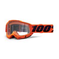 100% Accuri 2 Neon Orange Clear Lens OTG Goggles