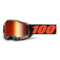 100% Kids Accuri 2 Geospace Red Mirror Lens Motocross Goggles