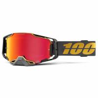 100% Armega Falcon 5 HiPER Red Mirror Lens Motocross Goggles