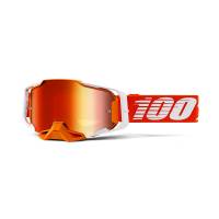 100% Armega Regal Red Mirror Lens Motocross Goggles