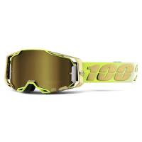 100% Armega Feelgood True Gold Mirror Lens Motocross Goggles