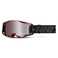 100% Armega RENEN HiPER Silver Mirror Lens Motocross Goggles