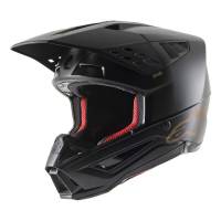 Alpinestars SM5 Solid Black Brown Motocross Helmet