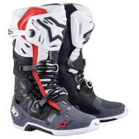 Alpinestars Tech 10 Supervented Black White Grey Red Motocross Boots