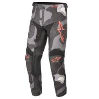 Alpinestars Kids Racer Tactical Grey Camo Red Motocross Pants