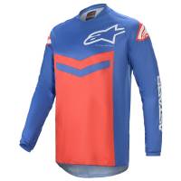 Alpinestars Fluid Speed Blue Bright Red Motocross Jersey