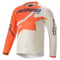 Alpinestars Kids Racer Braap Orange Grey Blue Motocross Jersey
